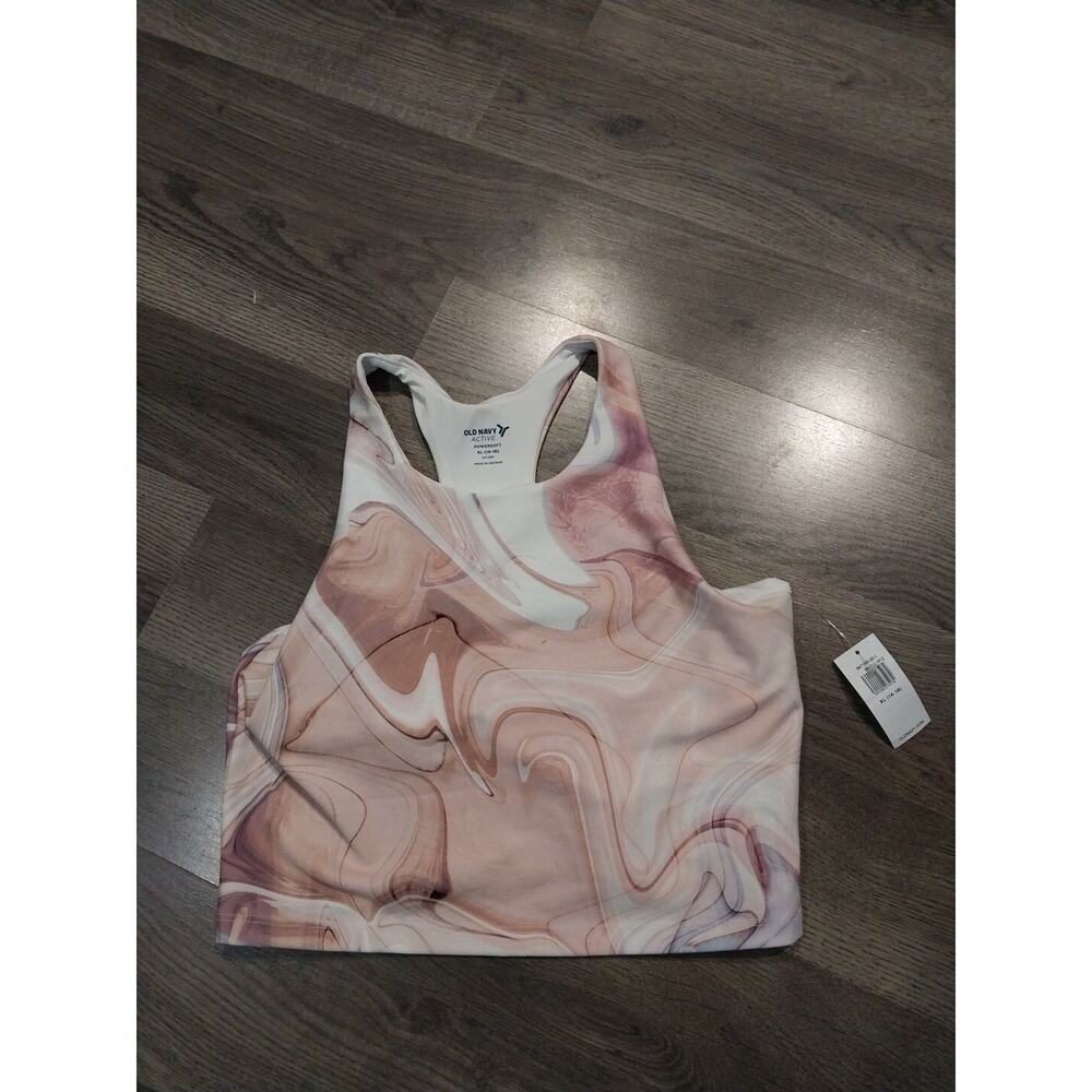 Old Navy Active Powersoft Sportsbra Tanktop Girl XL 14/16 Go Dry New